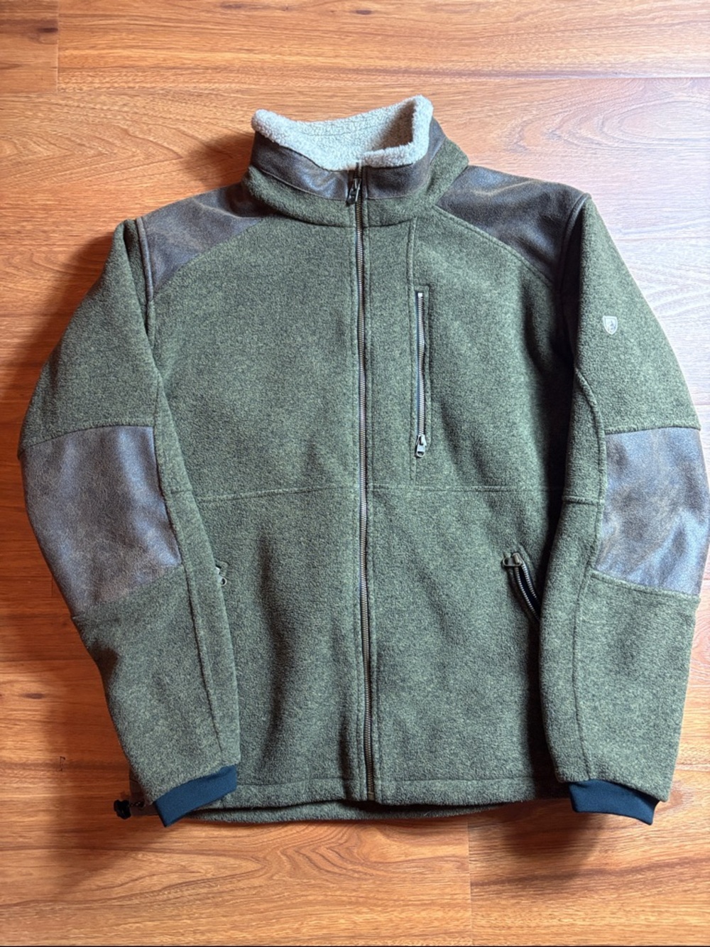 Kuhl men’s large Olive Green Full-Zip Fleece Jacket